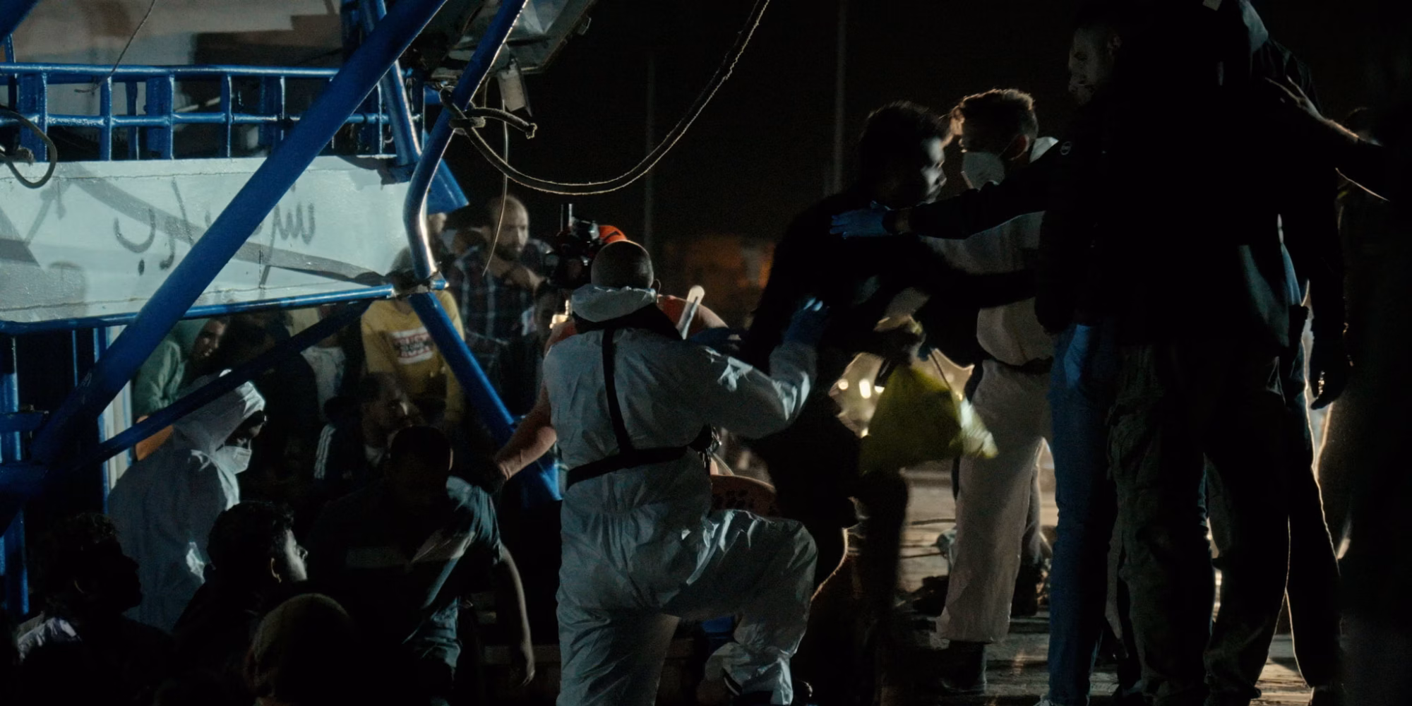 Filmstill aus Kein Land für Niemand: Einsatz auf Lampedusa